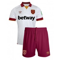 Echipament fotbal West Ham United Tricou Treilea 2024-25 pentru copii maneca scurta (+ Pantaloni scurti)